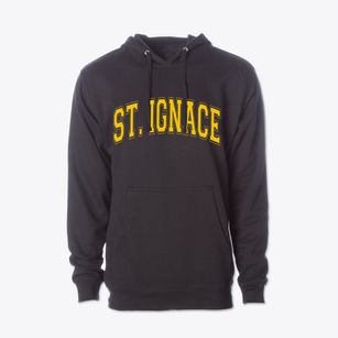 St. Ignace Michigan Varsity Cotton Hoodie Sweatshirt