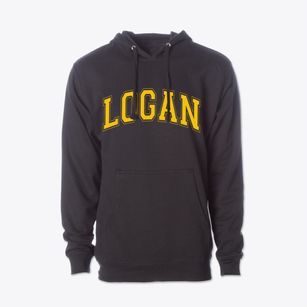 Logan North Dakota Varsity Cotton Hoodie Sweatshirt