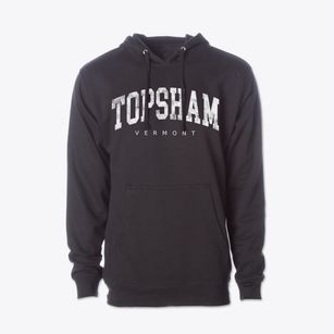 Topsham Vermont Urban Vibe Cotton Hoodie Sweatshirt