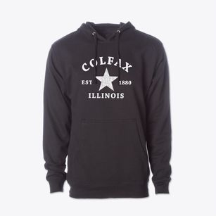 Colfax Illinois Star Cotton Hoodie Sweatshirt