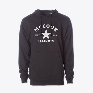 Mccook Illinois Star Cotton Hoodie Sweatshirt