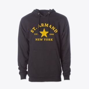 St. Armand New York Star Cotton Hoodie Sweatshirt