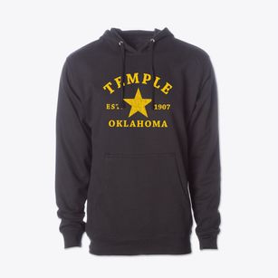 Temple Oklahoma Star Cotton Hoodie Sweatshirt
