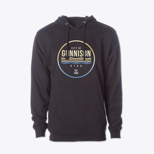 Gunnison Utah Color Fade Cotton Hoodie Sweatshirt