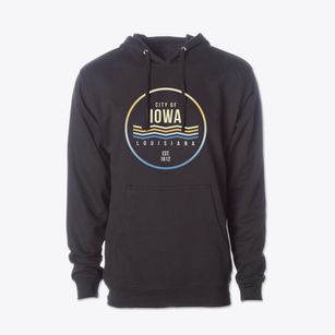 Iowa Louisiana Color Fade Cotton Hoodie Sweatshirt