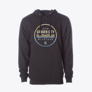 Garden City Michigan Color Fade Cotton Hoodie Sweatshirt