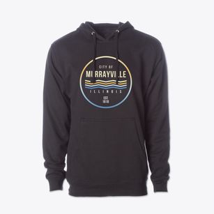 Murrayville Illinois Color Fade Cotton Hoodie Sweatshirt