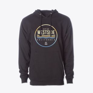 Westside California Color Fade Cotton Hoodie Sweatshirt