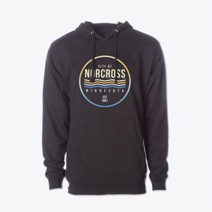 Norcross Minnesota Color Fade Cotton Hoodie Sweatshirt