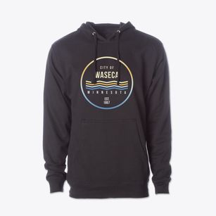 Waseca Minnesota Color Fade Cotton Hoodie Sweatshirt