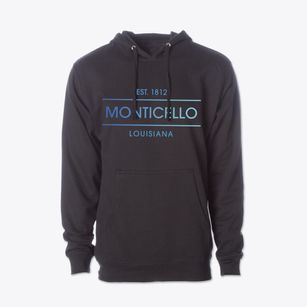Monticello Louisiana Horizon Cotton Hoodie Sweatshirt