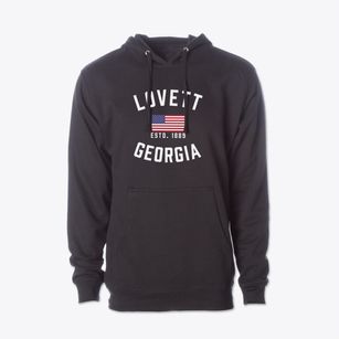 Lovett Georgia Patriot Cotton Hoodie Sweatshirt
