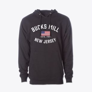 Bucks Mill New Jersey Patriot Cotton Hoodie Sweatshirt