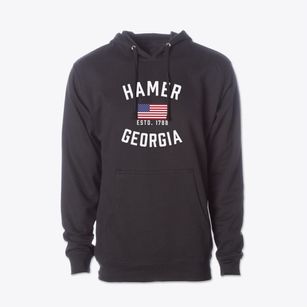 Hamer Georgia Patriot Cotton Hoodie Sweatshirt