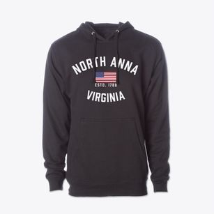 North Anna Virginia Patriot Cotton Hoodie Sweatshirt