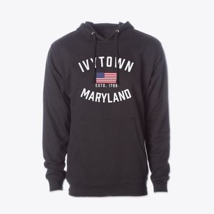 Ivytown Maryland Patriot Cotton Hoodie Sweatshirt