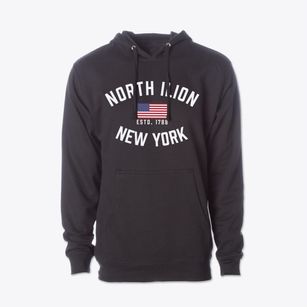 North Ilion New York Patriot Cotton Hoodie Sweatshirt
