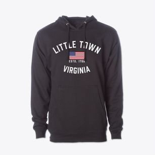 Little Town Virginia Patriot Cotton Hoodie Sweatshirt