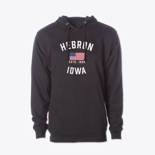 Hebron Iowa Patriot Cotton Hoodie Sweatshirt
