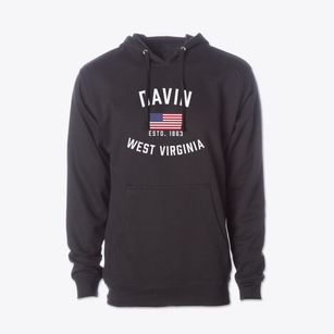 Davin West Virginia Patriot Cotton Hoodie Sweatshirt