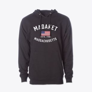 Madaket Massachusetts Patriot Cotton Hoodie Sweatshirt