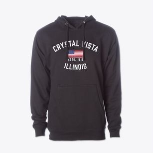 Crystal Vista Illinois Patriot Cotton Hoodie Sweatshirt