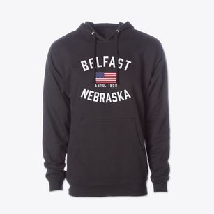 Belfast Nebraska Patriot Cotton Hoodie Sweatshirt