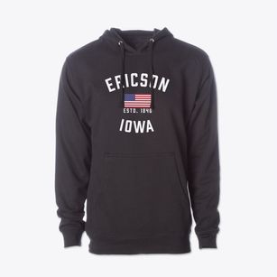 Ericson Iowa Patriot Cotton Hoodie Sweatshirt