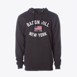 Bacon Hill New York Patriot Cotton Hoodie Sweatshirt