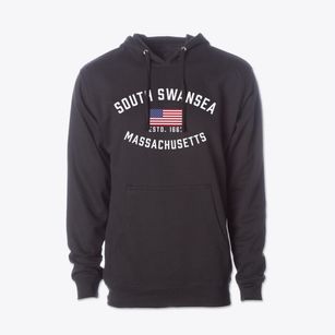 South Swansea Massachusetts Patriot Cotton Hoodie Sweatshirt