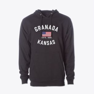 Granada Kansas Patriot Cotton Hoodie Sweatshirt