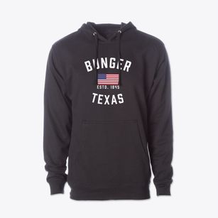 Bunger Texas Patriot Cotton Hoodie Sweatshirt
