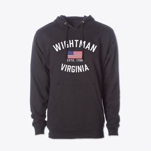 Wightman Virginia Patriot Cotton Hoodie Sweatshirt
