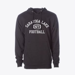 Saratoga Lake New York Football Cotton Hoodie Sweatshirt