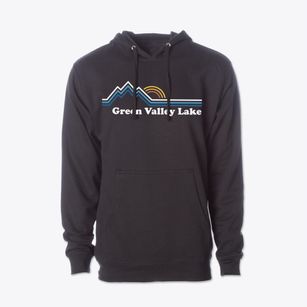Green Valley Lake California Mountain View Cotton Hoodie Sweatshirt