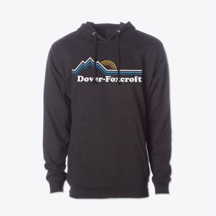 Dover-foxcroft Maine Mountain View Cotton Hoodie Sweatshirt