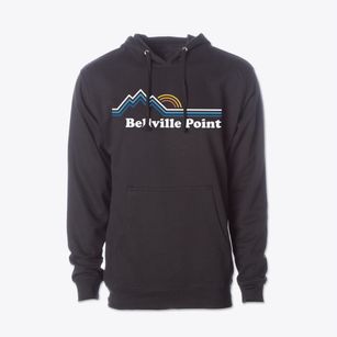 Bellville Point Georgia Mountain View Cotton Hoodie Sweatshirt