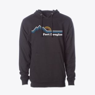 Fort Douglas Arkansas Mountain View Cotton Hoodie Sweatshirt