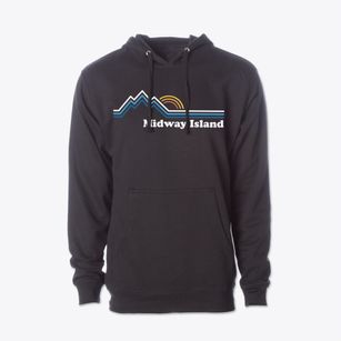Midway Island Virginia Mountain View Cotton Hoodie Sweatshirt