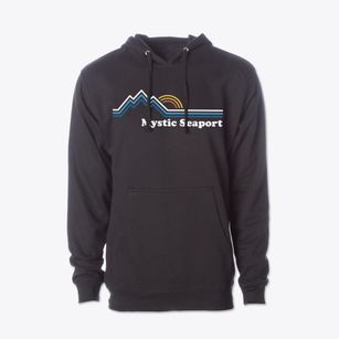 Mystic Seaport Connecticut Mountain View Cotton Hoodie Sweatshirt