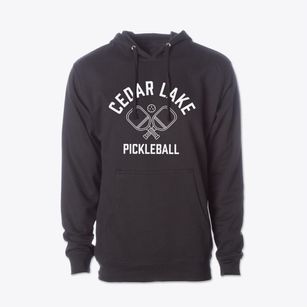 Cedar Lake Indiana Pickleball Cotton Hoodie Sweatshirt