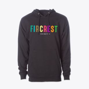 Fircrest Washington Color Pop Cotton Hoodie Sweatshirt