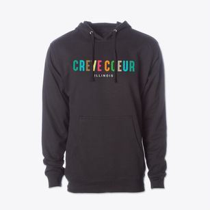Creve Coeur Illinois Color Pop Cotton Hoodie Sweatshirt