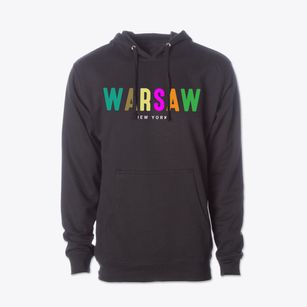Warsaw New York Color Pop Cotton Hoodie Sweatshirt