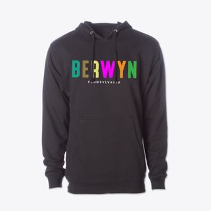Berwyn Pennsylvania Color Pop Cotton Hoodie Sweatshirt