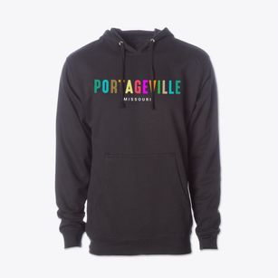 Portageville Missouri Color Pop Cotton Hoodie Sweatshirt