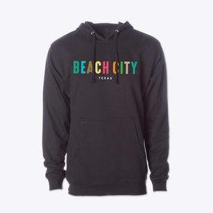 Beach City Texas Color Pop Cotton Hoodie Sweatshirt