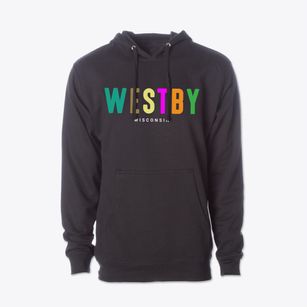 Westby Wisconsin Color Pop Cotton Hoodie Sweatshirt