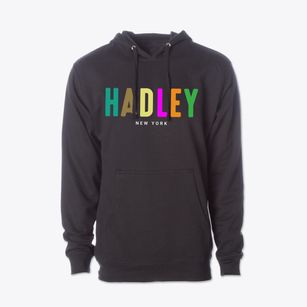 Hadley New York Color Pop Cotton Hoodie Sweatshirt