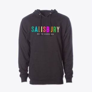 Salisbury North Carolina Color Pop Cotton Hoodie Sweatshirt